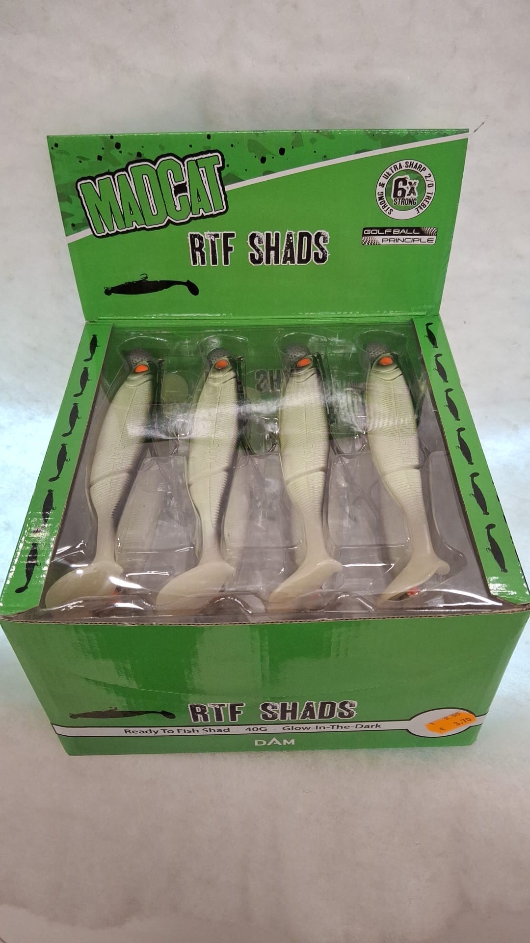 MADCAT RTF SHAD 40GR - GLOW IN THE DARK - 16PZ