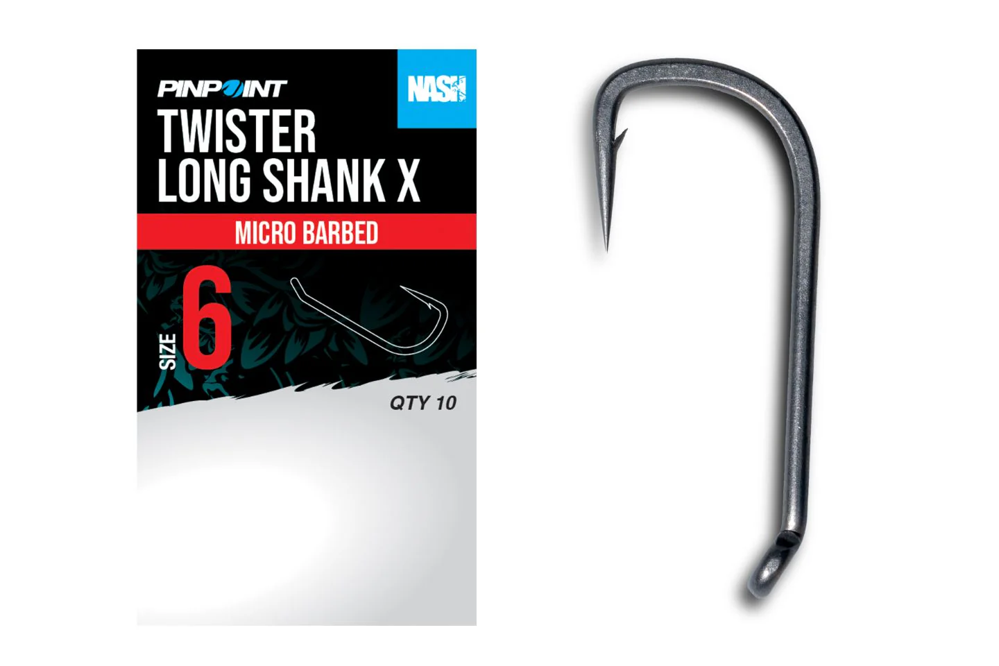 Twister long shank x size 6