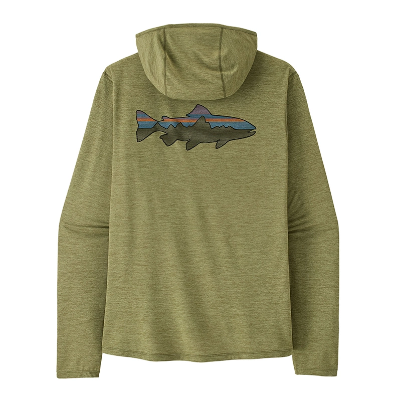 M's L/S Cap Cool Sun Hoody - Fitz Roy Trout - Colore CGBX - L
