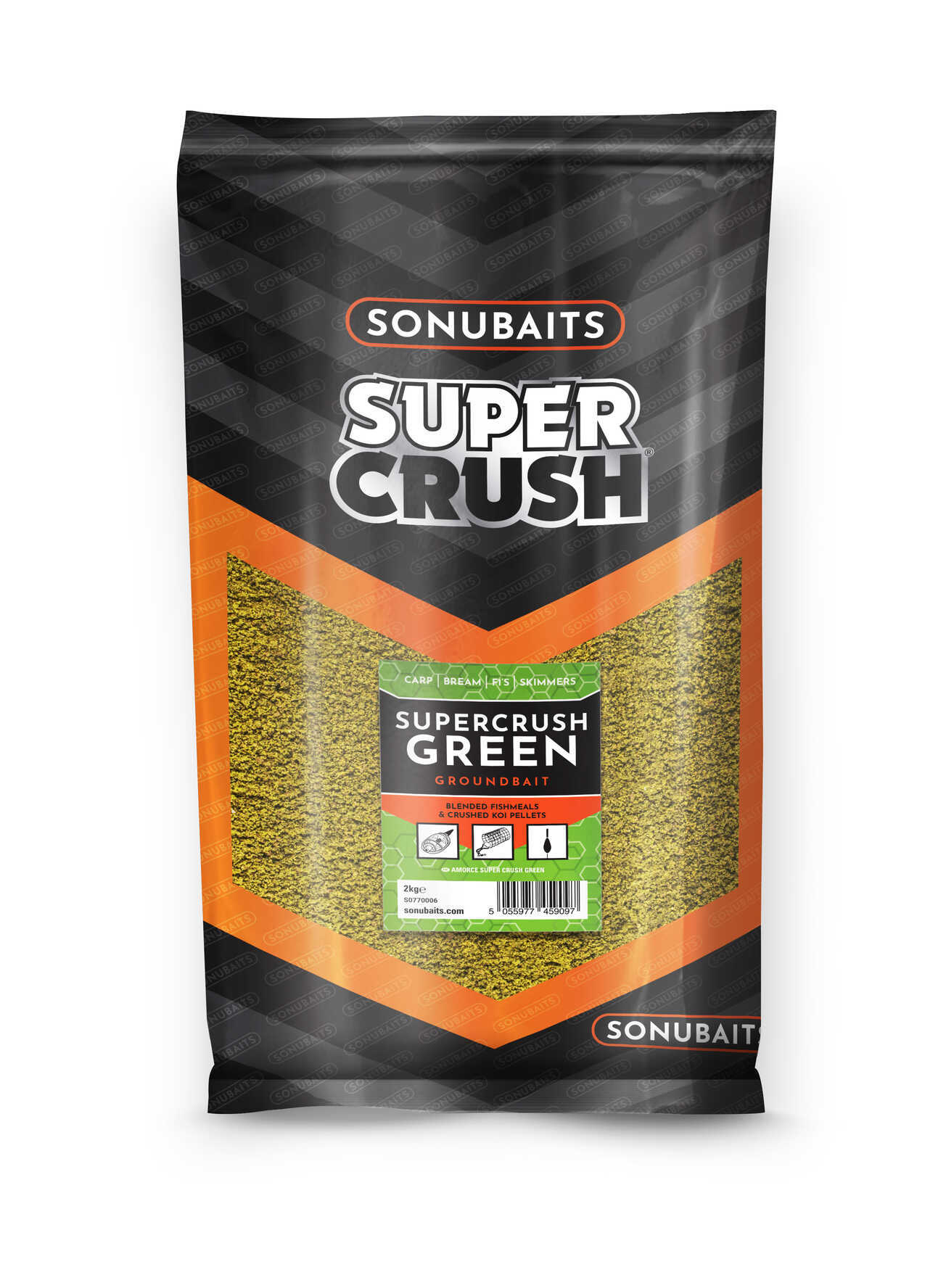 SONU SUPERCRUSH GREEN GROUNDBAIT (2KG)