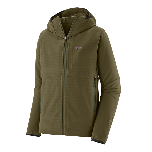 M's R1 TechFace Fitz Roy Trout Hoody - Color BSNG - L