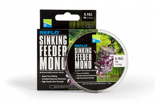 0.16MM REFLO SINKING FEEDER MONO - 150M SPOOL - 3lb