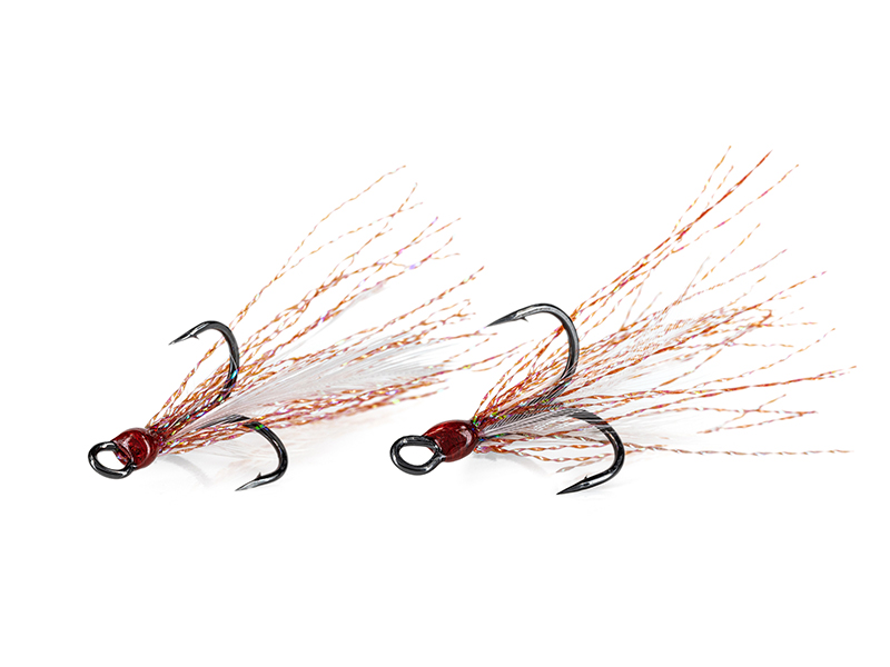 Molix Feathered Trebble Hooks - gb130 - color rw