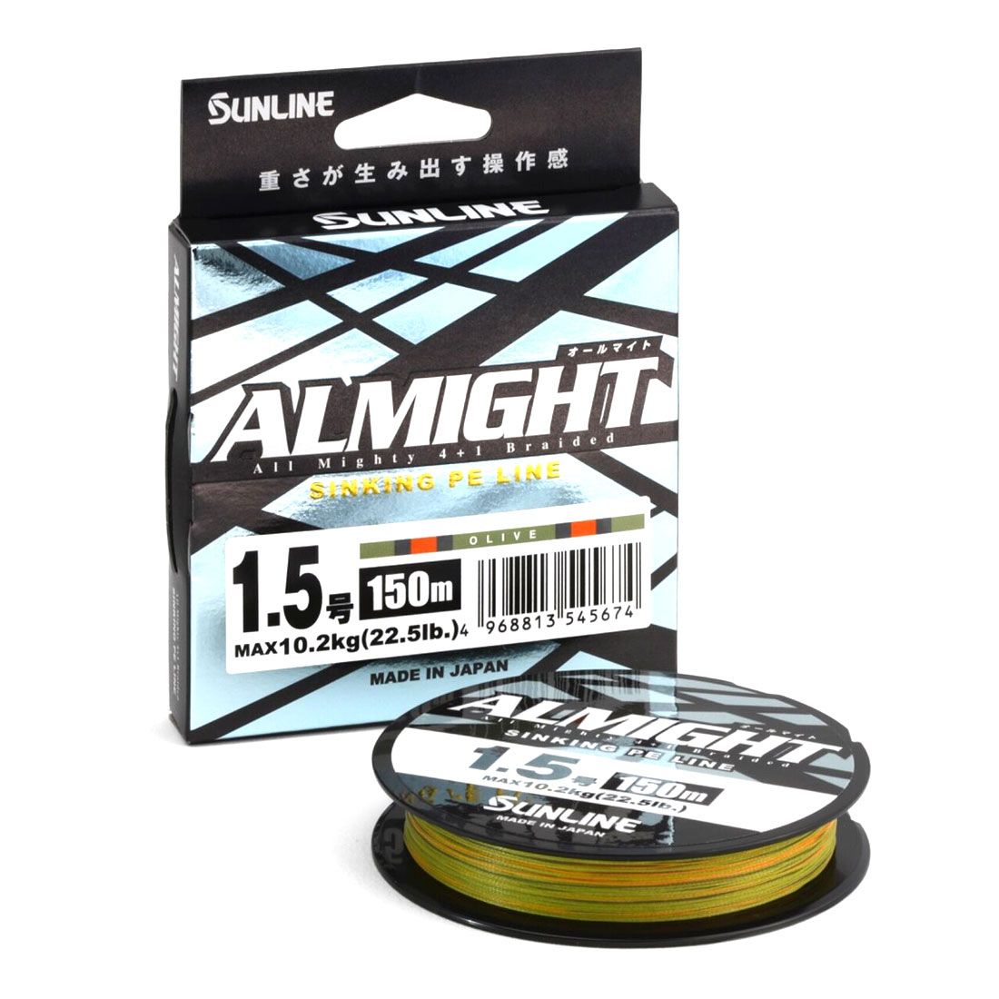 ALMIGHT SUNLINE PE LINE 1.2 OLIVE 18.5LB