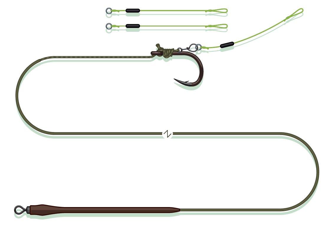 QUICK CHANGE PELLET RIG 65CM 0.90MM/1.35