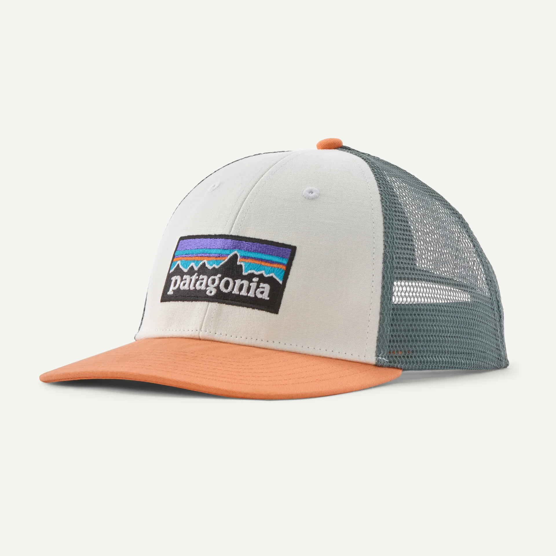 P-6 Logo LoPro Trucker Hat - WHITE W/REDTAIL RUST