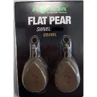 Flat Pear Swivel Blister GRAVEL (2 pcs) 3oz/84gr