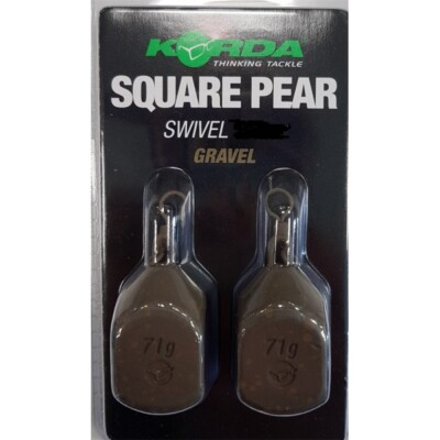 	Square Pear Swivel Blister GRAVEL (2 pcs) 3oz/84 gr