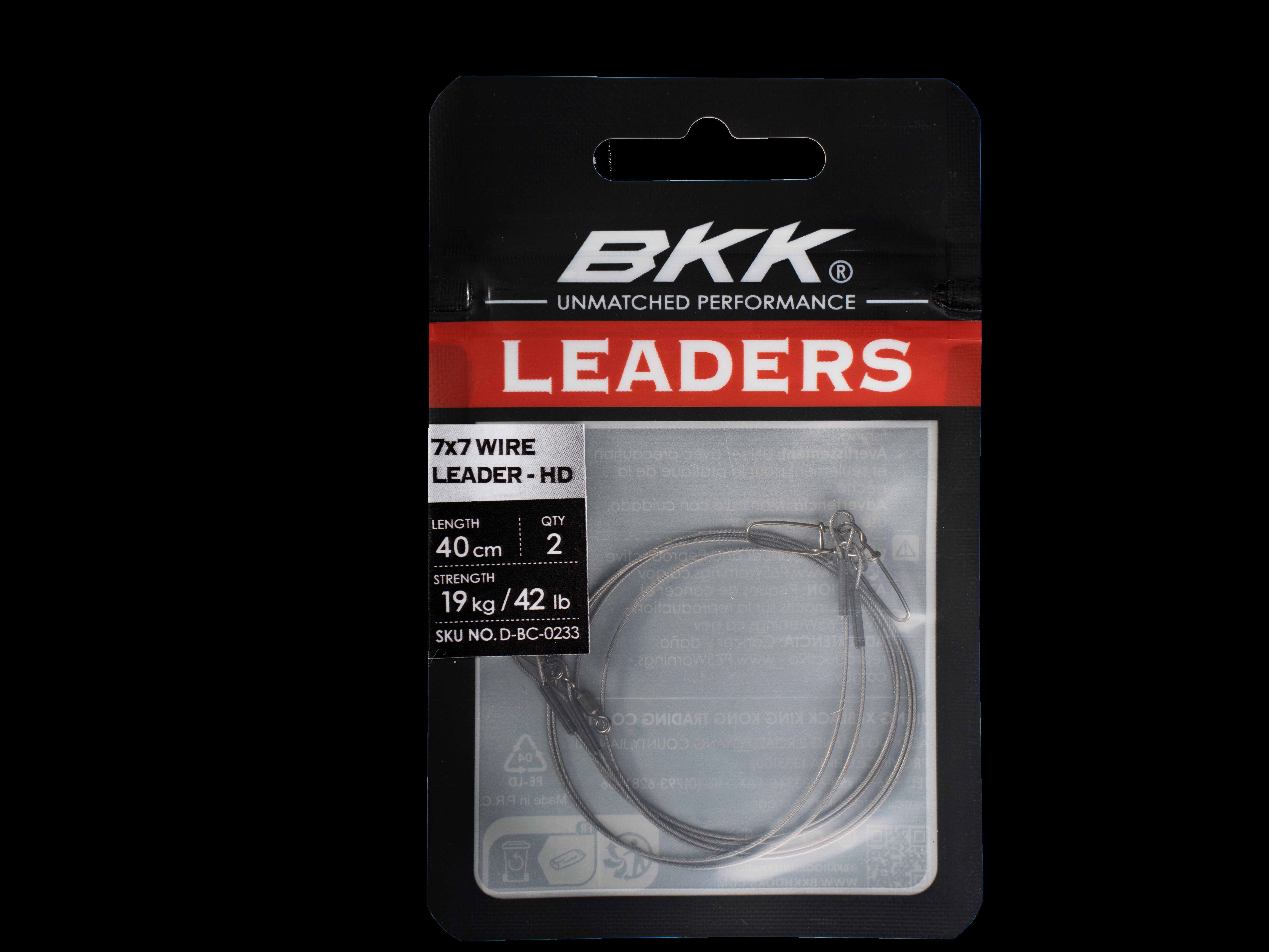 7x7 Wire leader-HD (Pike Snap)  40Cm, 18kg