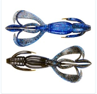 KEITECH CRAZY FLAPPER 4.4" COL 402T OKEECHOBEE CRAW
