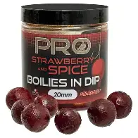 PRO STRAWBERRY AND SPICE BOILIES IN DIP 20MM 150G	