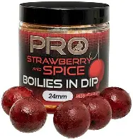 	PRO STRAWBERRY AND SPICE BOILIES IN DIP 24MM 150G