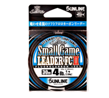SUNLINE  SMALL GAME LEADER FC II 30M. 2LB. 0.128MM. #0.6