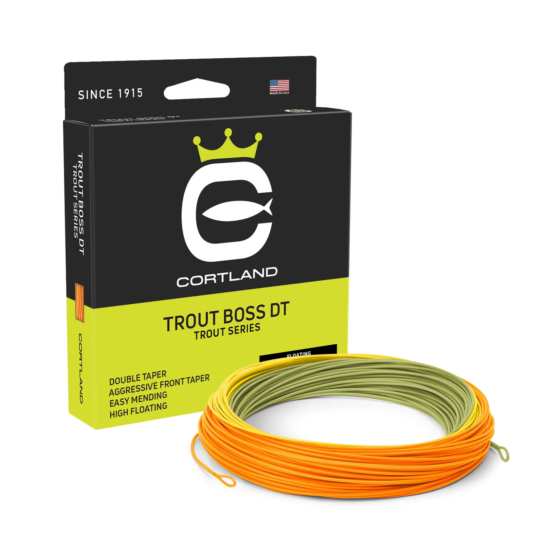 TROUT BOSS DT4 Moss Green/Yellow/Orange