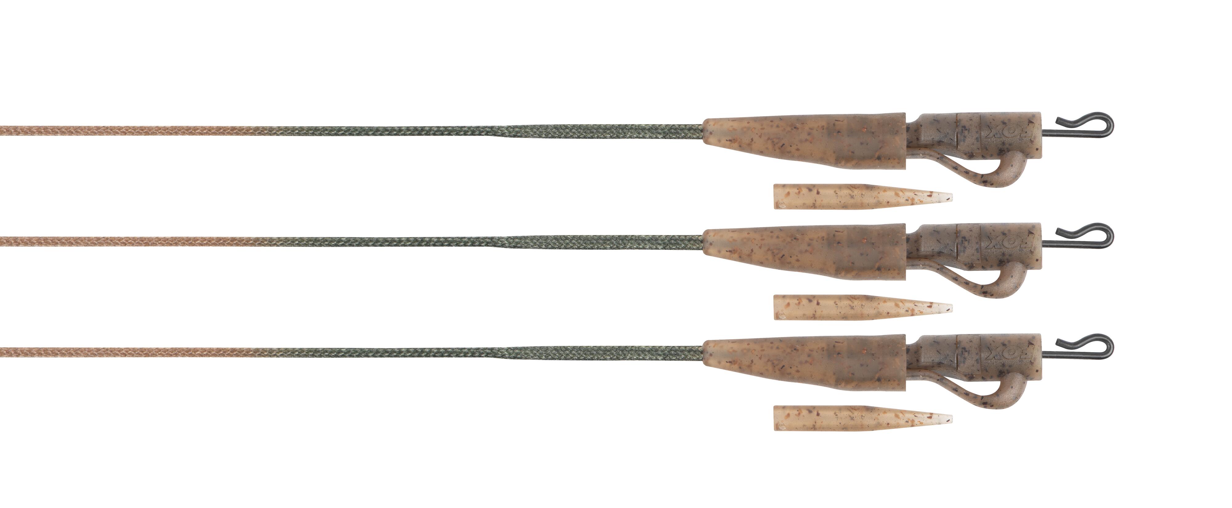 Edges Naturals 50lb Leadcore Lead Clip Leaders 3pcs