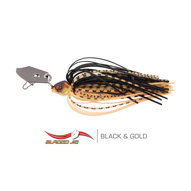 Bladed Jig 21g 4/0 BLACK & GOLD
