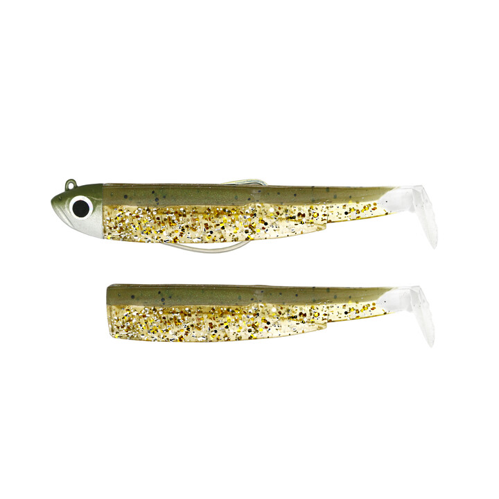 Black Minnow 3 - 120 - Combo Shore - 12g - Khaki Glitter qty. 1+1