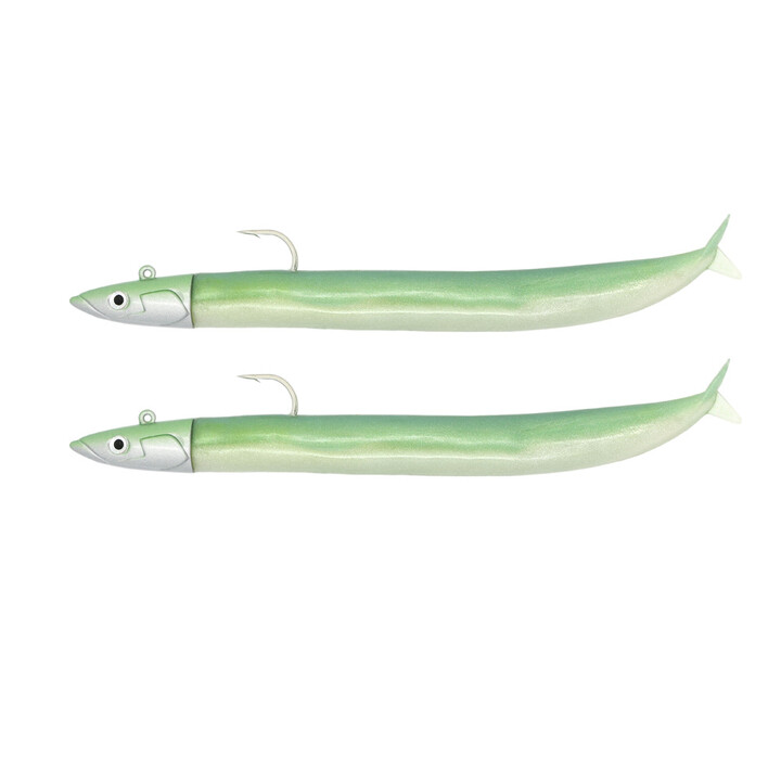 Crazy Sand Eel 3 - 150 - Double Combo Offshore - 20g - Pearl Green qty. 2