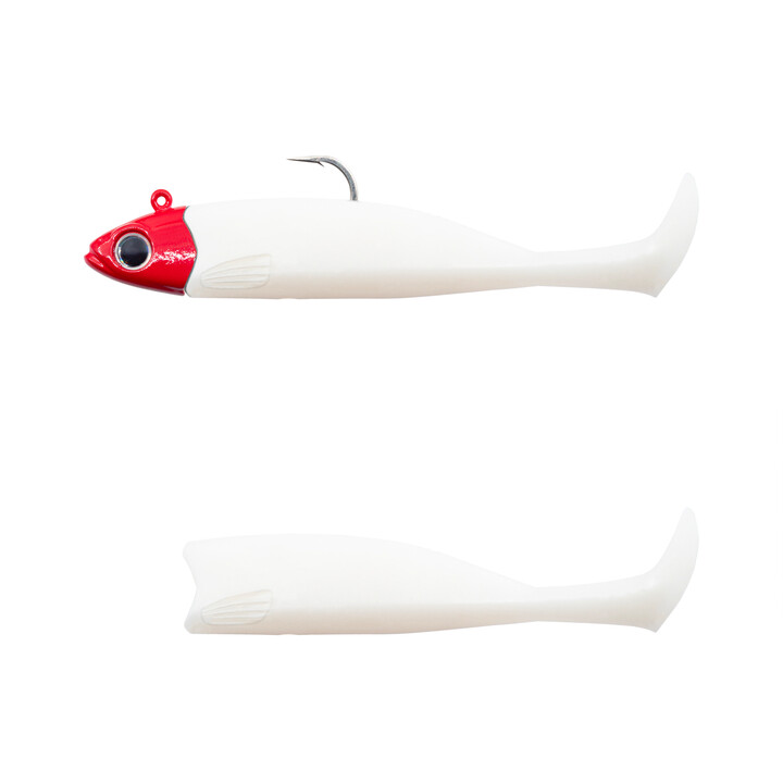 Master Shad 3 - 75 - Combo Medium - 6g - White Coco/Red Head qty. 1+1