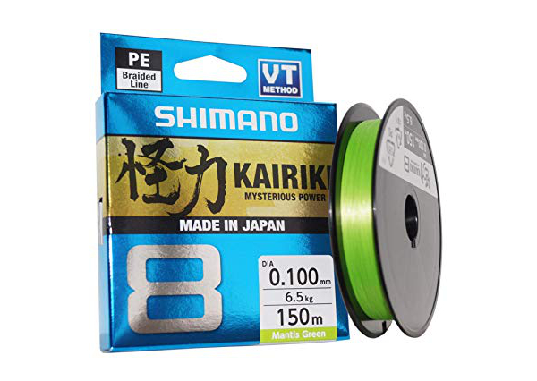 Kairiki 8+ 150mt - 0.19mm - 12.8kg -color M.green