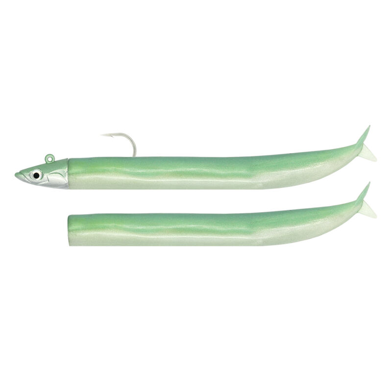 Crazy Sand Eel 1 Combo Shore 100 - 5g Vert Nacrè Q.ty 1+1