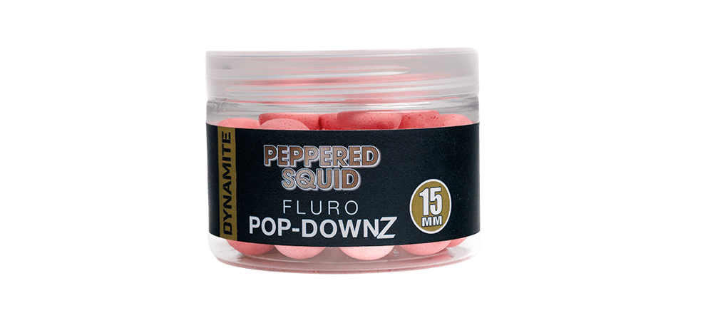 	PEPPERED SQUID FLURO POP-DOWNZ PINK 15MM