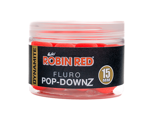 ROBIN RED FLURO POP-DOWNZ RED 15MM