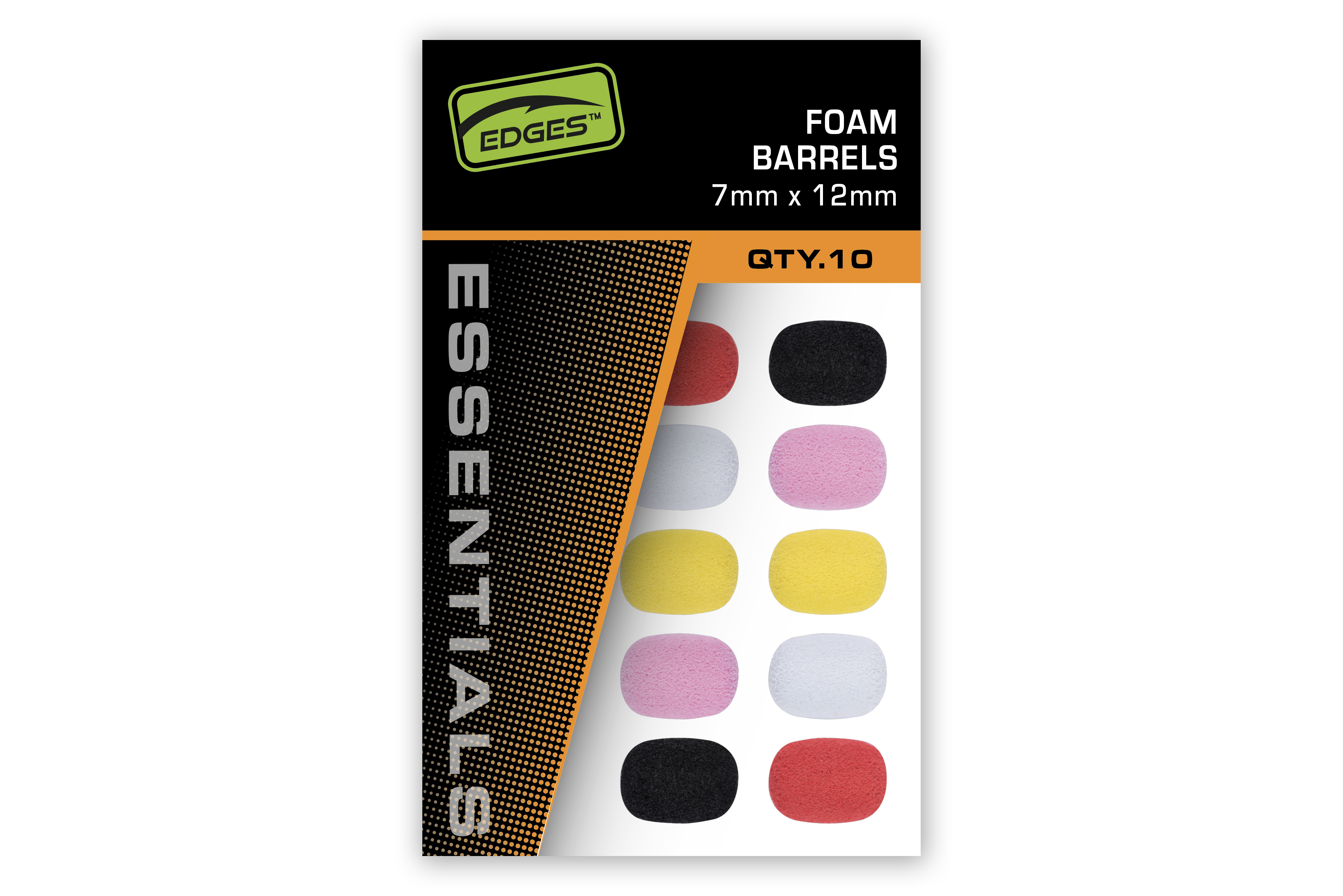 Edges 7mm 12 pcsmm Foam Barrels - Mixed Colour