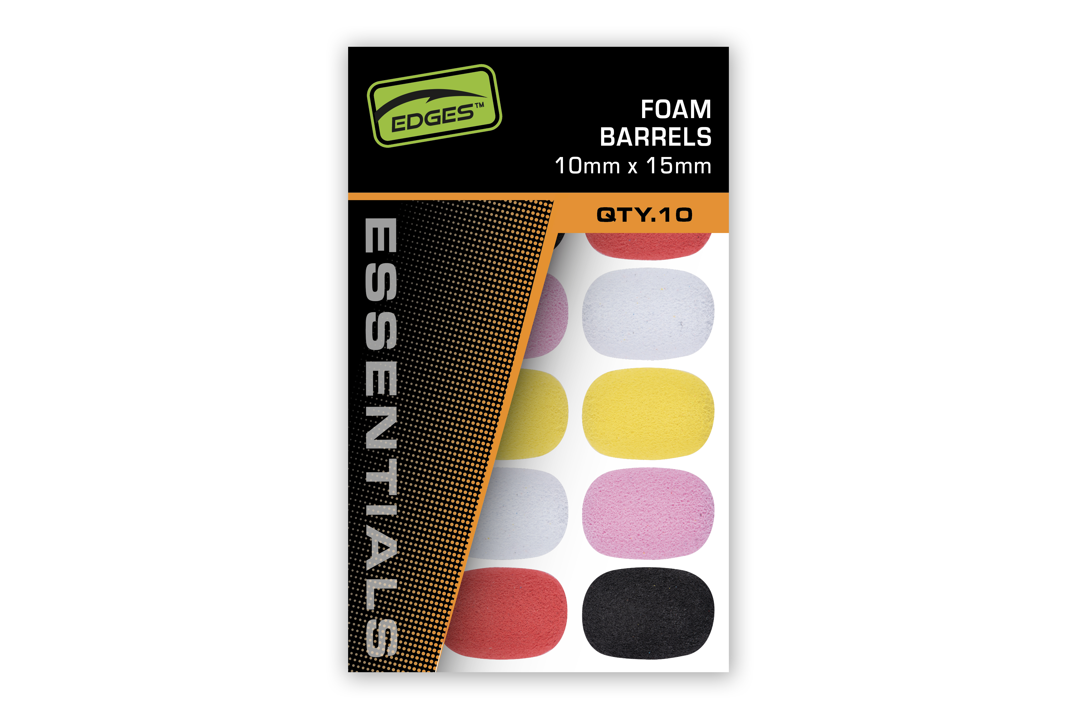 Edges 10x15 mm Foam Barrels - Mixed Colour