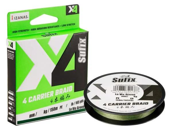 TRECCIA X4 Carrier Braid 300m 0.205mm Green