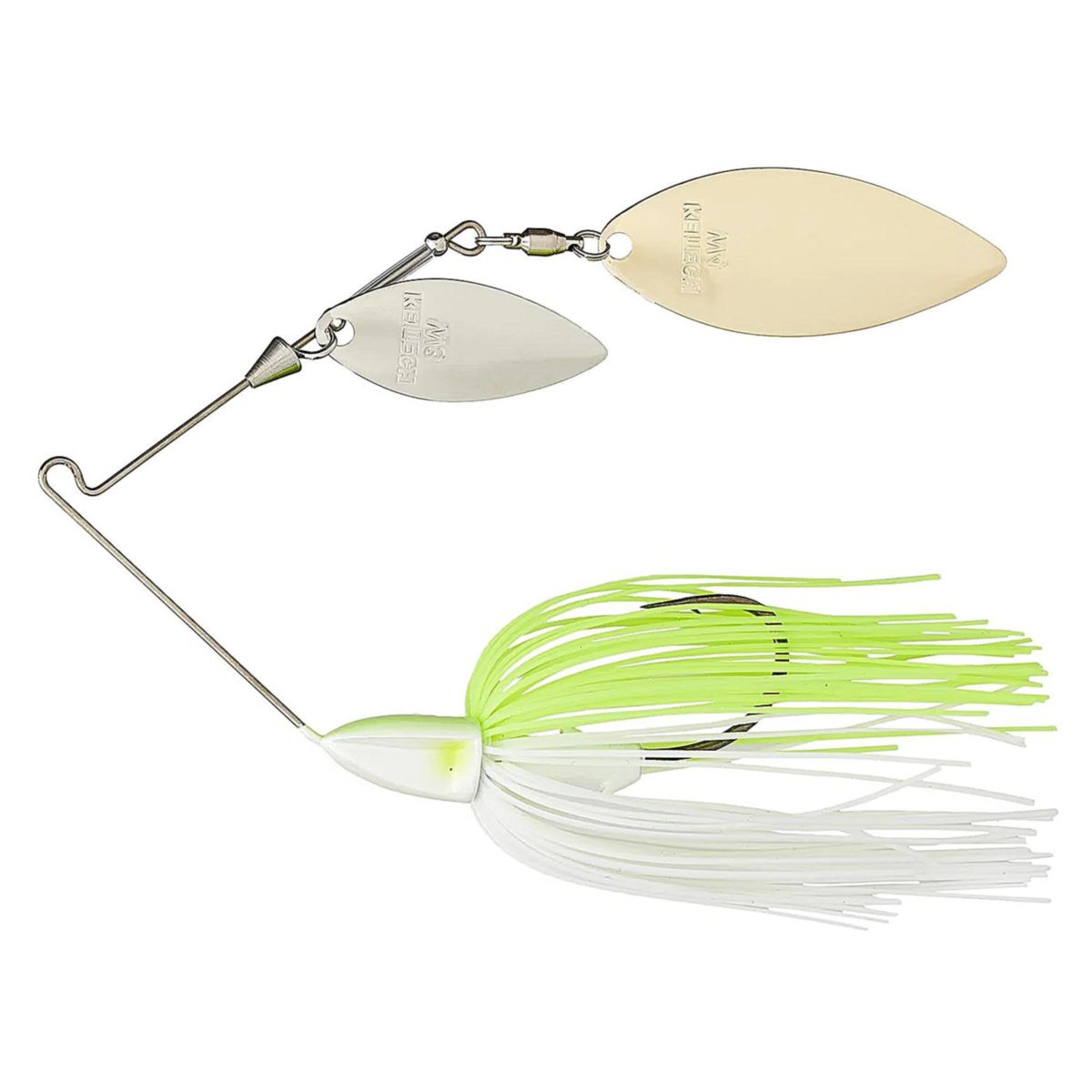 TEE-BONE SPINNERBAIT Double Willow 1/2oz White Chart