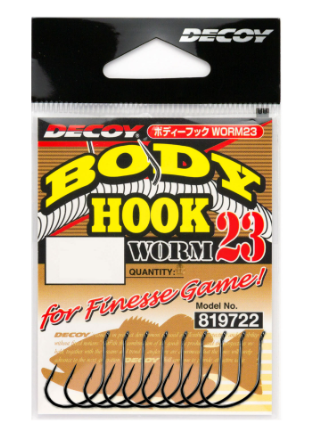 DECOY WORM 23 BODY HOOK SIZE 6