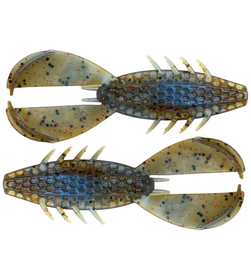 NET BAIT HEXTECH THE RASCAL 3.5" X14692 Blue Craw Red Flake