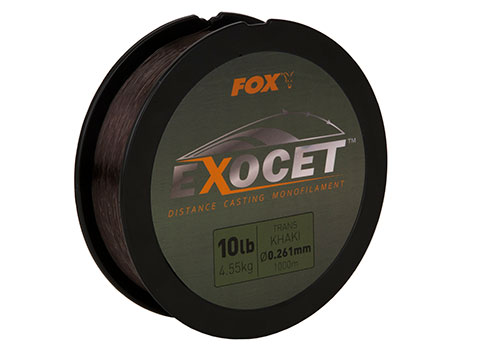 Exocet Monofilament 10lb 4.55kg Trans Khaki 0.261mm
