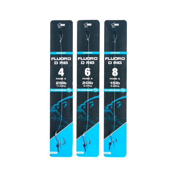 Fluoro D Rig Size 8 Barbless