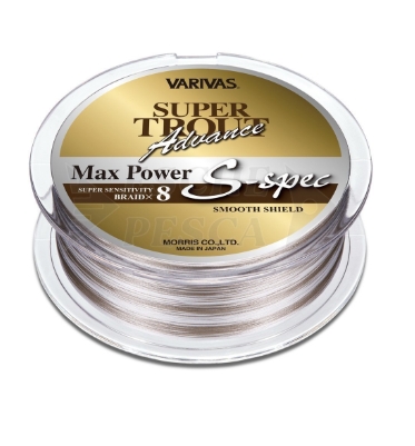 Trout Max Power PE S-spec Braid x 8 PE 1 20.2lb 200mt 
