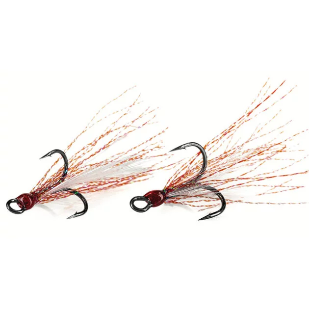 Molix Feathered Trebble Hooks - gb140 - color rw