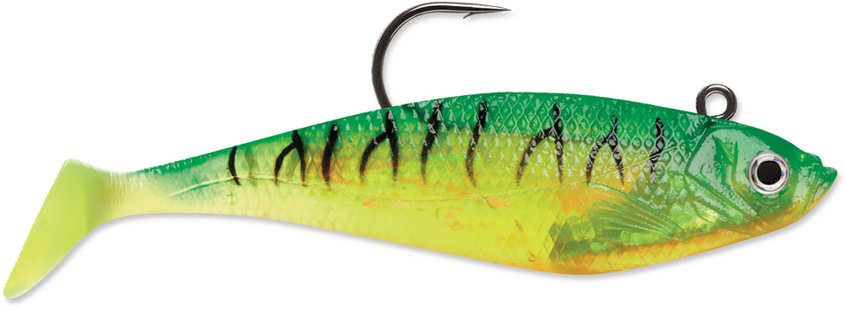 WildEye Swim Shad – the Original – 6” 7/8oz – 15 cm/62gr – FIRE TIGER