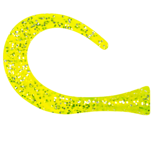GUPPIE SPARE TAILS GREEN/GOLD GLITTER