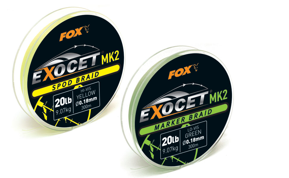 Exocet MK2 spod braid 0.18mm / 20lb X 300m - yellow