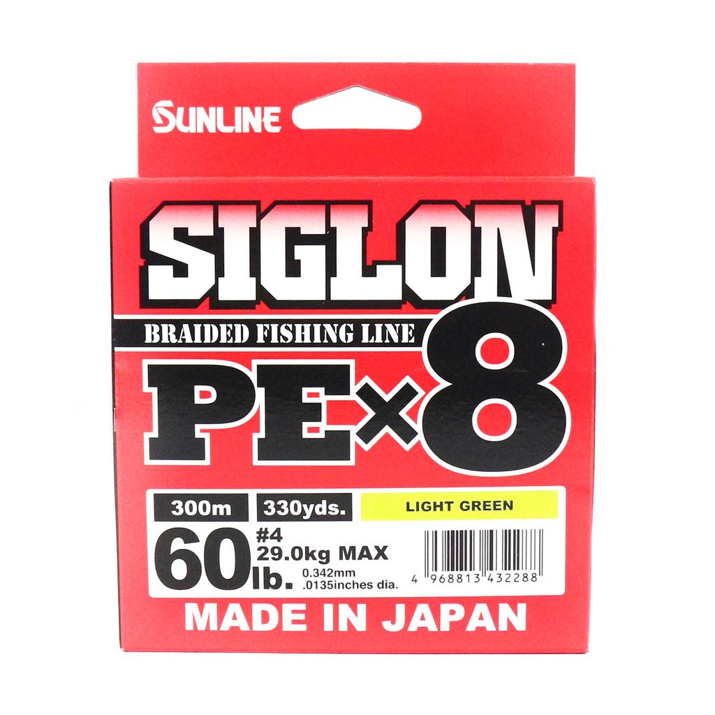 SUNLINE SIGLON PE X8 LIGHT GREEN 300M 60LB #4