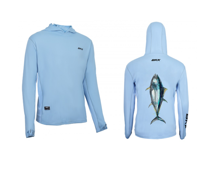 LONG SLEEVE PERFORMANCE SHIRT-TUNA XL LIGHT BLUE
