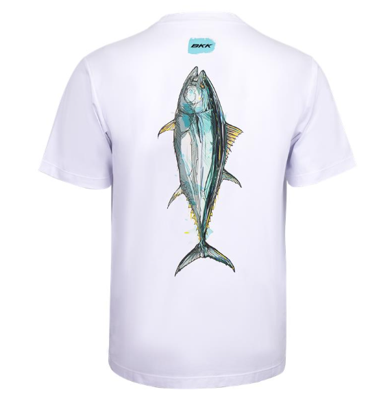 SHORT SLEEVE CASUAL SHIRT TUNA-WHITE M