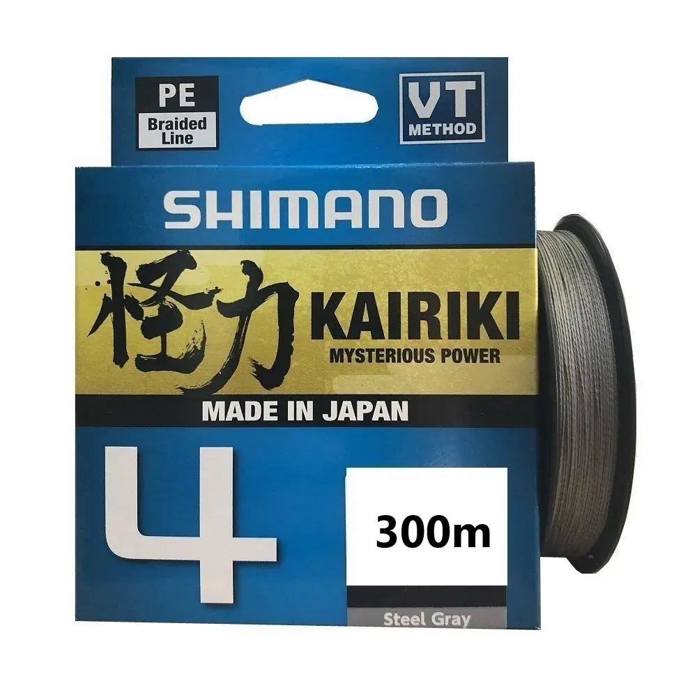 Kairiki 4 - 300mt - 0.160mm - 15.0lb - color Steel Gray