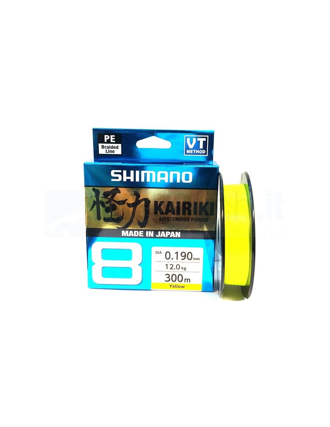 Kairiki 8 - 150mt - 100mm - 6.5kg color Yellow