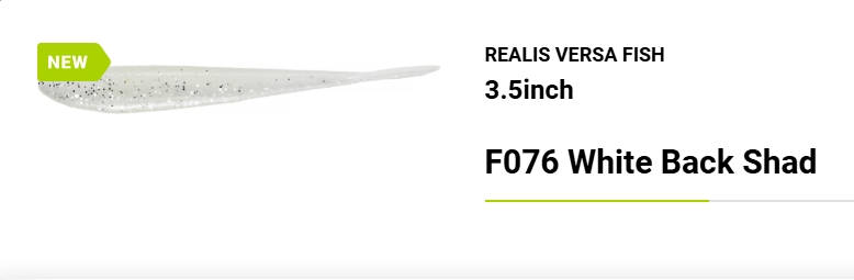 DUO Realis Versa Fish 3,5" #F076 White Back Shad