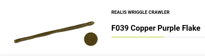 DUO Realis Wriggle Crawler 3,8" #F039 Copper Purple Flake