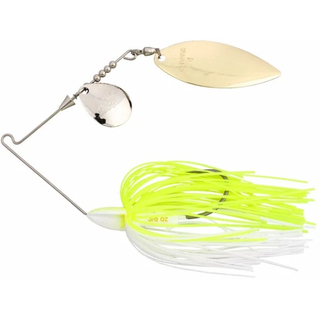 TEE-BONE SPINNERBAIT Tandem Willow 1/2oz White/chart