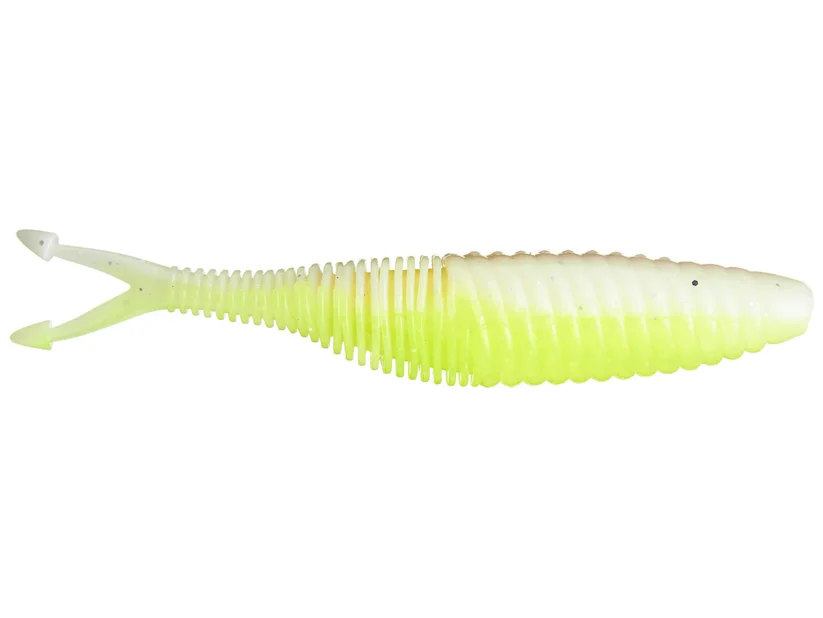 GEECRACK BELLOWS VIBE 4.2" COL.402 Chartreuse White