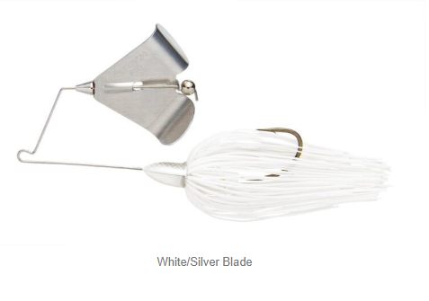 TEE-BONE BUZZBAIT 3/8 SILVER BLADE SUPER WHITE